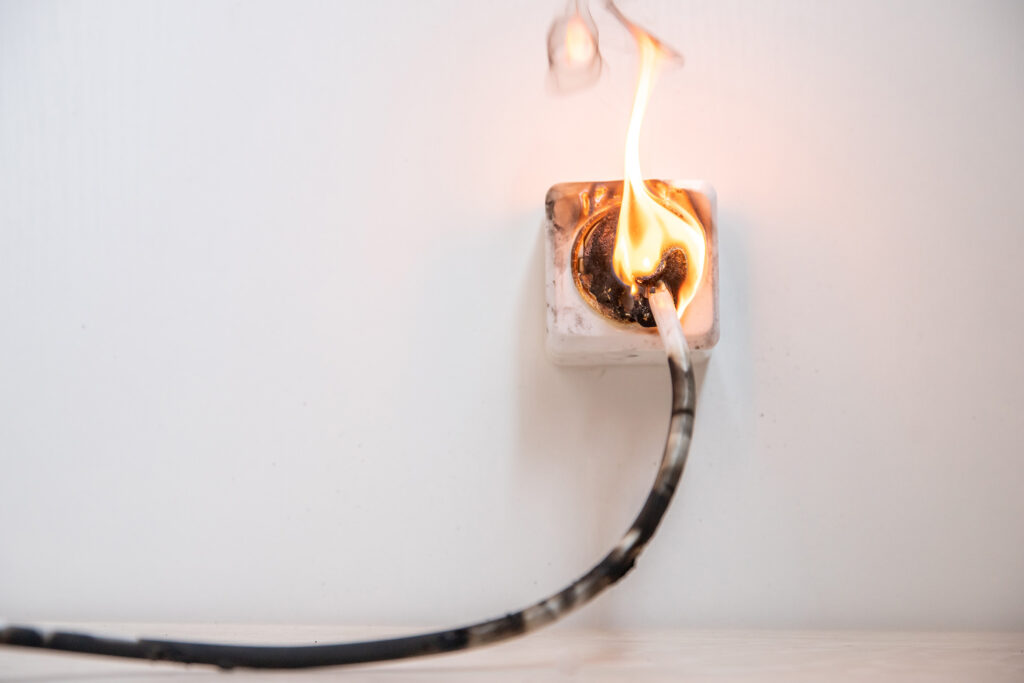 Plug in the wall on fire. If you’ve been injured by a defective product, our team of Houston defective product lawyers can help you.