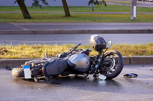 Motorcycle accident.